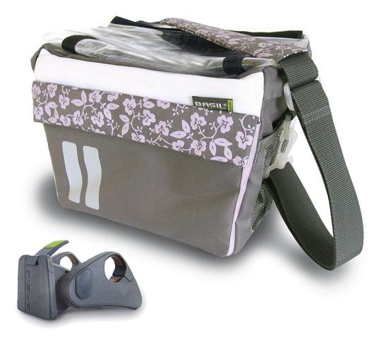 Tas Basil stuur sports lady antraciet/lilac