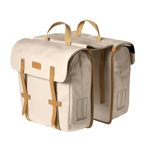 Tas bas portland slimfit dubbel creme 29l